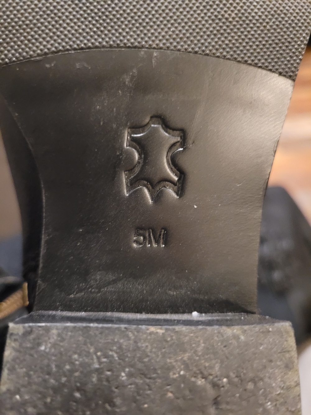 Tory Burch Black Leather Suede Logo Riding Boots Gold Hardware Size 5M - Picture 11 of 15